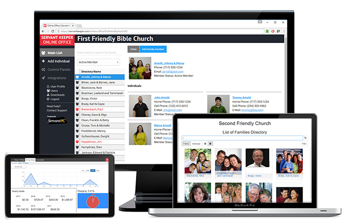 School management software dashboard